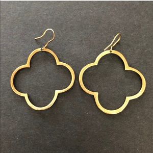 Quatrefoil clover earrings